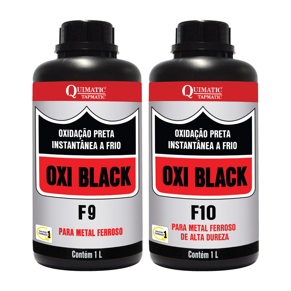 Oxiblack – Oxidação, acabamento preto para metais a frio.