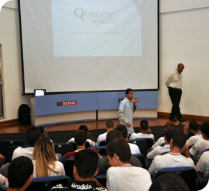 palestra no SENAI para SIPAT - Quimatic Tapmatic