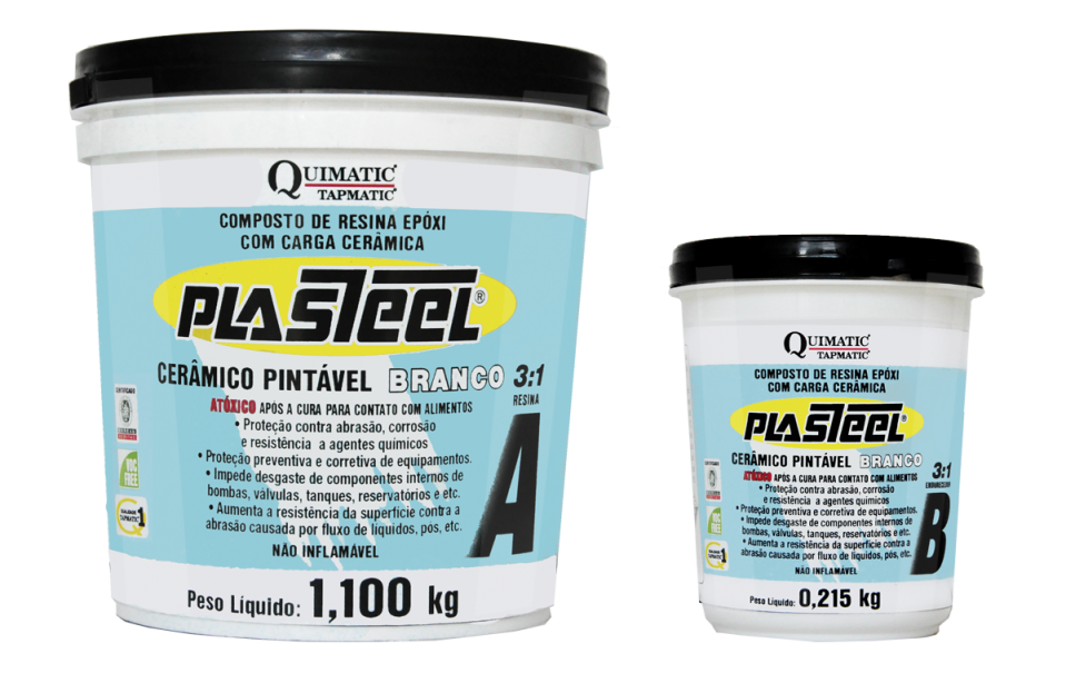 Recuperação de Bombas com Plasteel Cerâmico Branco – Setores Alimentício, Farmacêutico e Cosmético