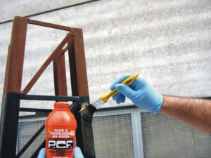 Construção civil e estruturas metálicas enferrujadas
