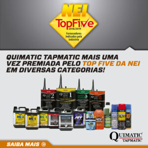 Nei Top Five: Quimatic Tapmatic é premiada em duas categorias na edição 2018/2019