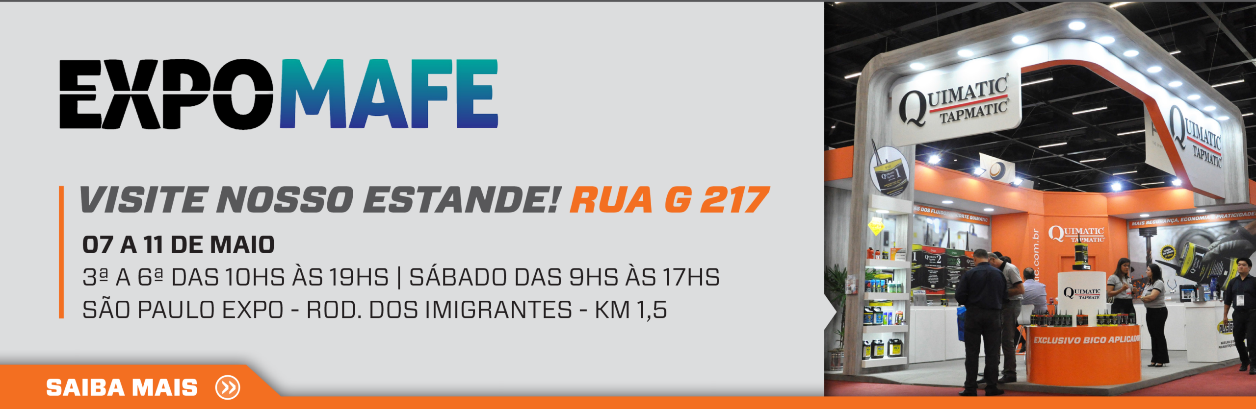 Expomafe 2019: Quimatic apresenta 3 importantes lançamentos e testes de produtos durante o evento