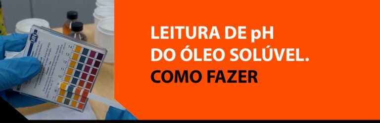 Leitura de pH do óleo solúvel. Como fazer.