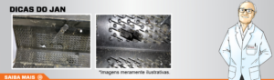 Como reparar e proteger partes quebradas da tela do Degerminador de milho que sofrem com a fricção do grão com a tela?