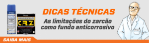 As limitações do zarcão como fundo anticorrosivo