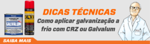 Como aplicar Galvanização a frio com CRZ ou Galvalum