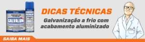 Galvanização a frio com acabamento aluminizado