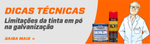 Limitações da tinta em pó na galvanização
