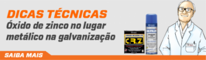 Óxido de zinco no lugar do zinco metálico na galvanização
