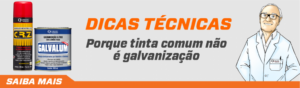 Por que tinta comum não é galvanização?