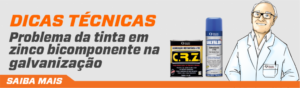 Problema da tinta rica em zinco bicomponente na galvanização