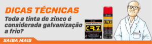 Toda tinta com zinco é considerada galvanização a frio?