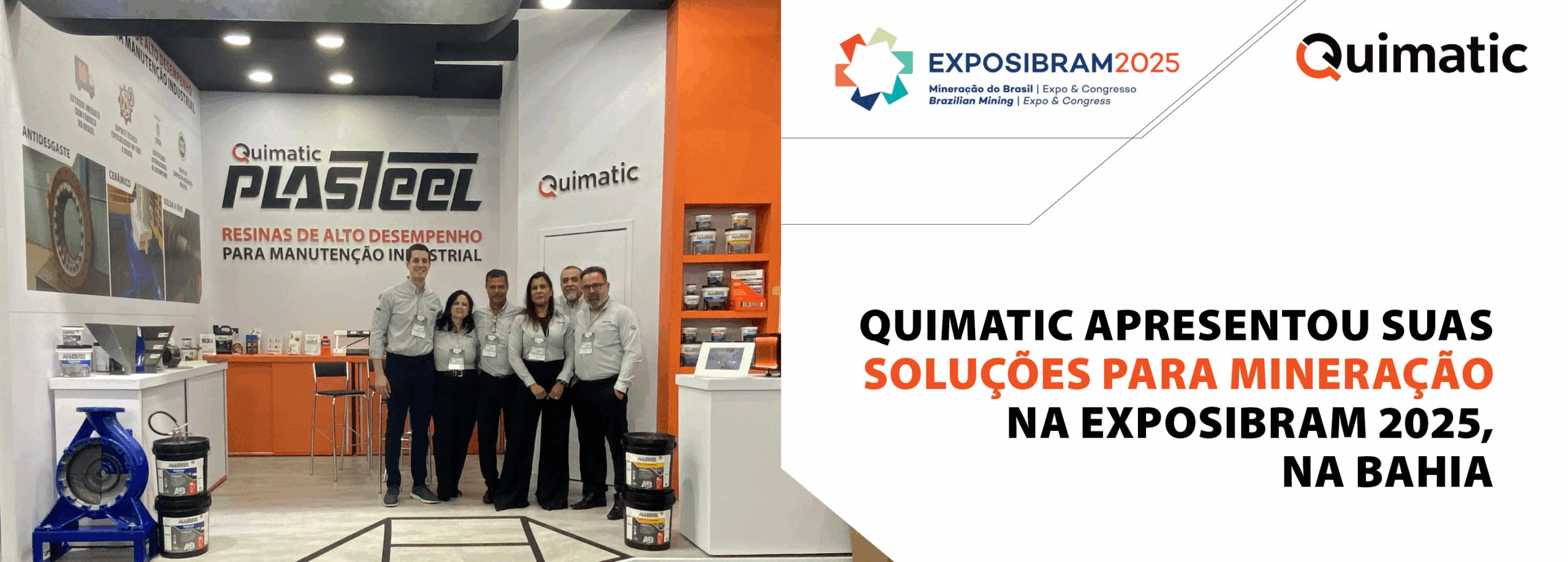Soluções Quimatic para mineração apresentadas na Exposibram