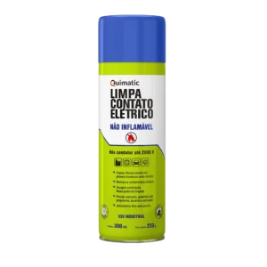 Embalagem do Limpa Contato Elétrico Não Inflamável Quimatic.