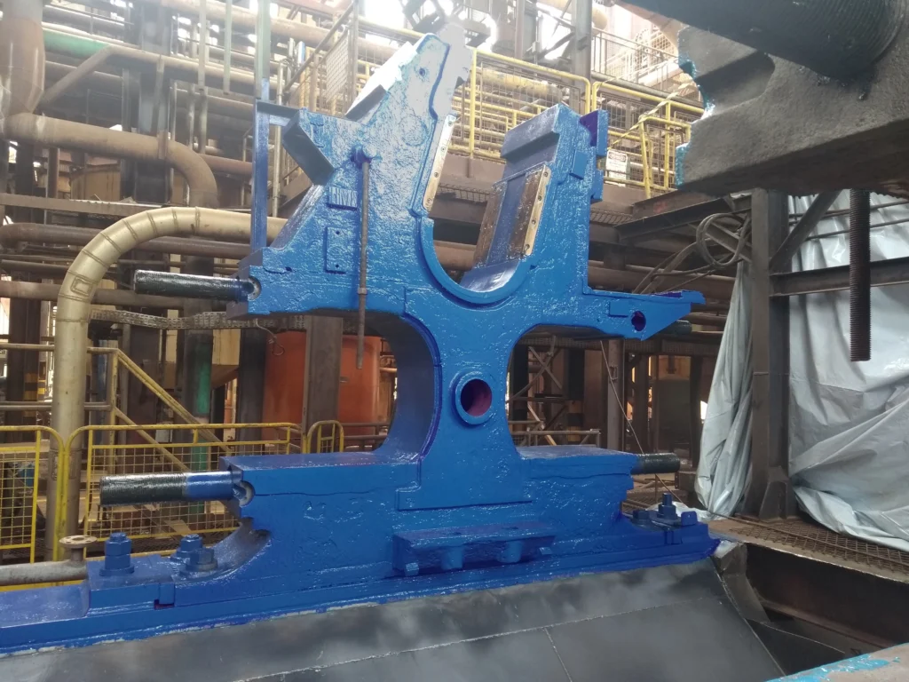 Estrutura de moenda protegida com Plasteel Cerâmico Pintável Azul