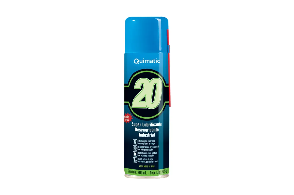 Desengripante spray Quimatic 20 para uso industrial